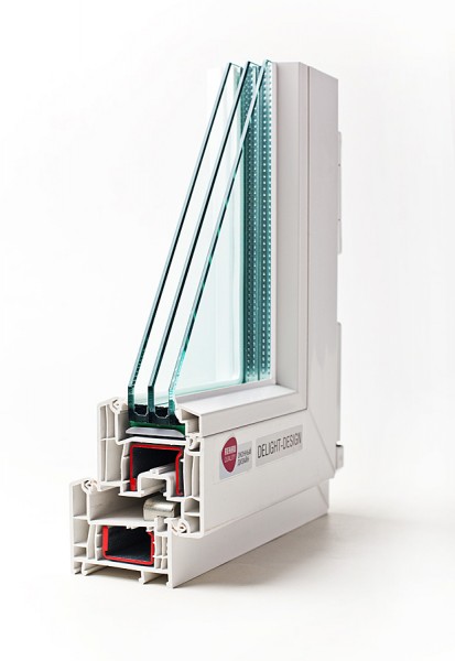 Окна металлопластиковые (пятикамерные) REHAU Euro-Design 70. 